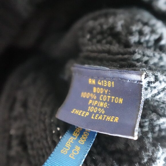 Polo Ralph Lauren Womens Sweater Small Black Cable Knit Fisherman Side Zips - Picture 4 of 11